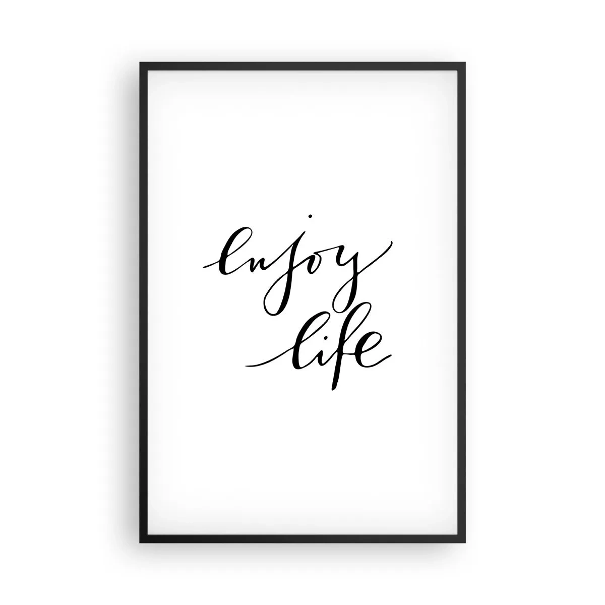 Poster in een zwarte lijst - Niets aan toe te voegen… - 61x91 cm