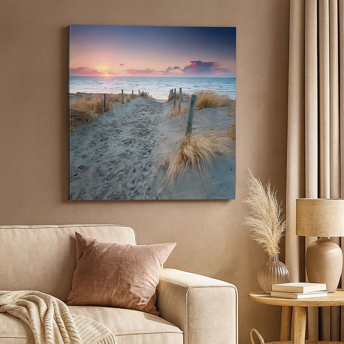 Schilderen op canvas - Je liet een regenboog van licht stralend... - 30x30 cm