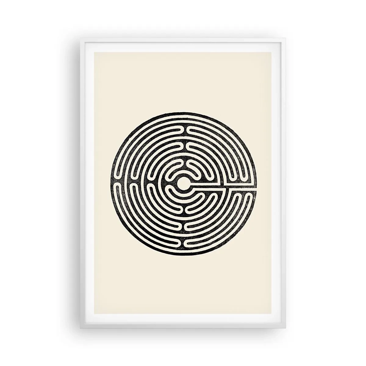 Poster in een witte lijst - Mysterieuze orde - 70x100 cm