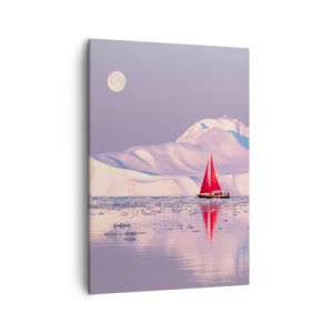 Schilderen op canvas - De hitte van het zeil, de kilte van het ijs - 50x70 cm