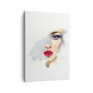 Schilderen op canvas - Weerspiegeld in een druppel water - 50x70 cm