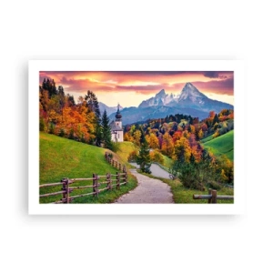 Poster - Landschap zoals geschilderd - 70x50 cm