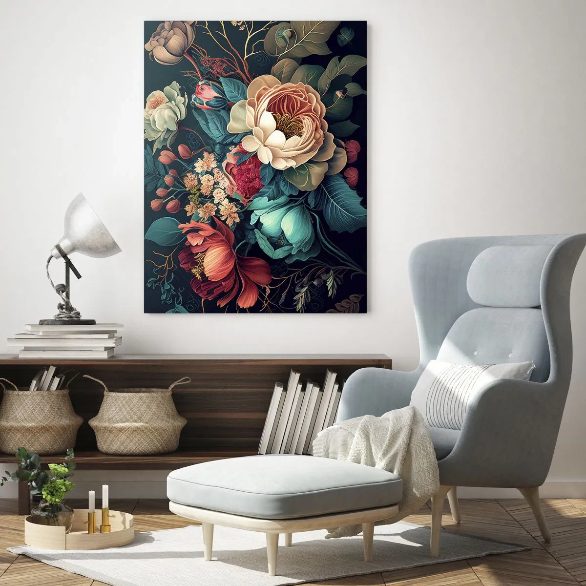 Schilderen op glas - 19e-eeuwse charme - 50x70 cm