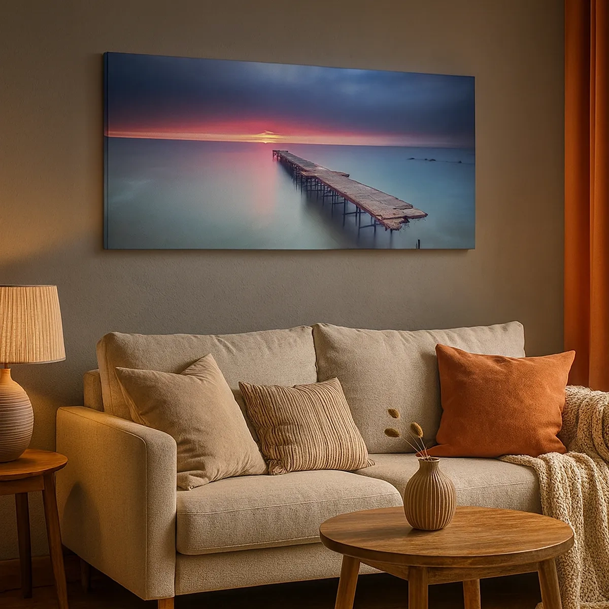 Schilderen op canvas - Tussen hemel en aarde - 30x30 cm