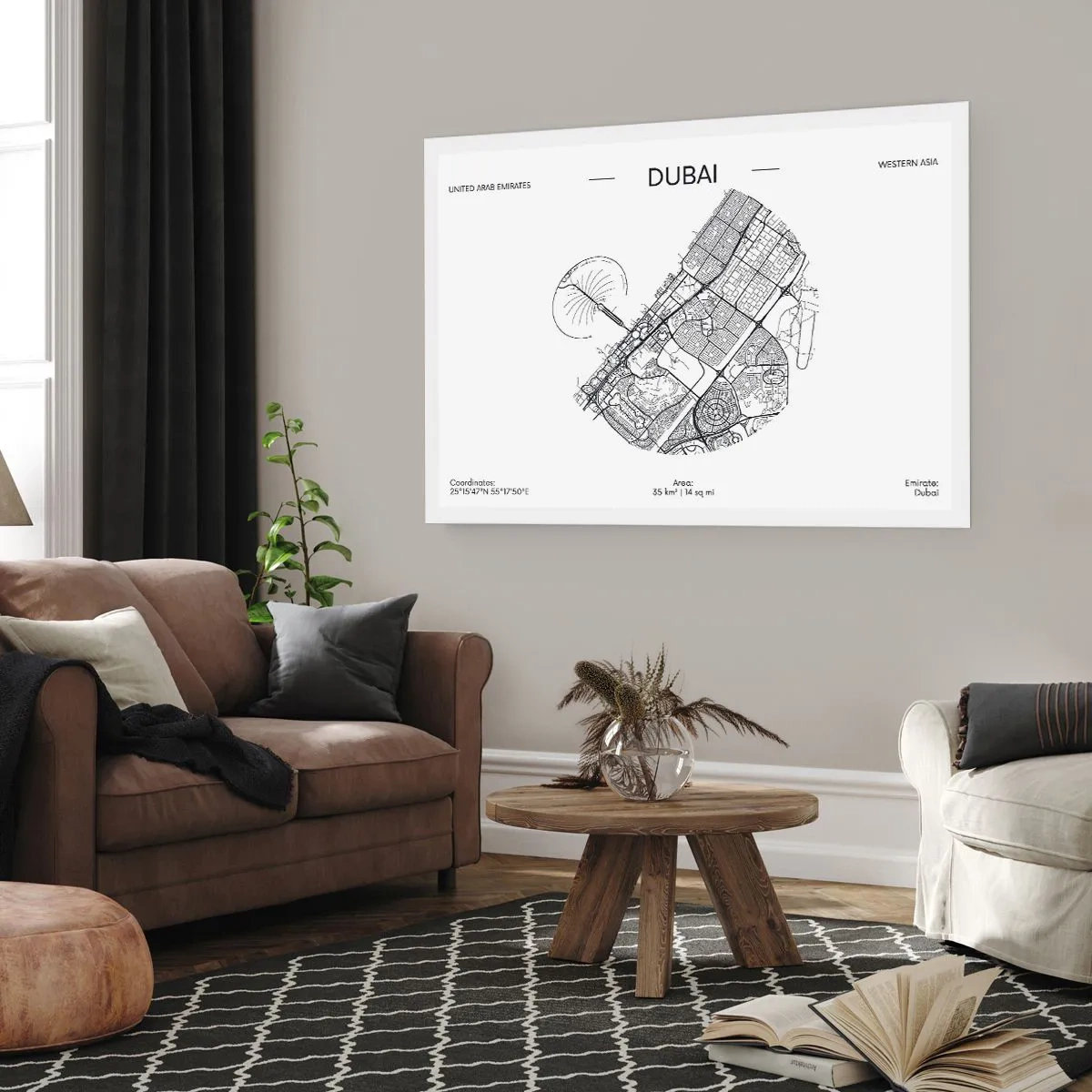 Poster - Anatomie van Dubai - 40x30 cm