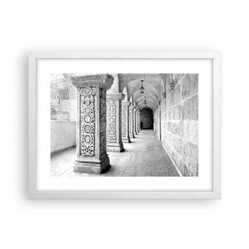 Poster in een witte lijst - En waar naar toe….? - 40x30 cm