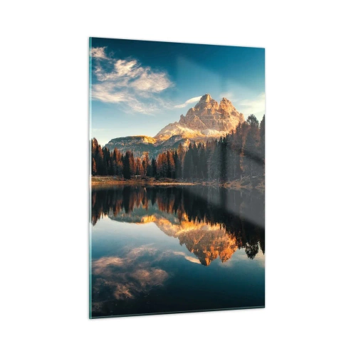 Schilderen op glas - Dubbel landschap - 50x70 cm