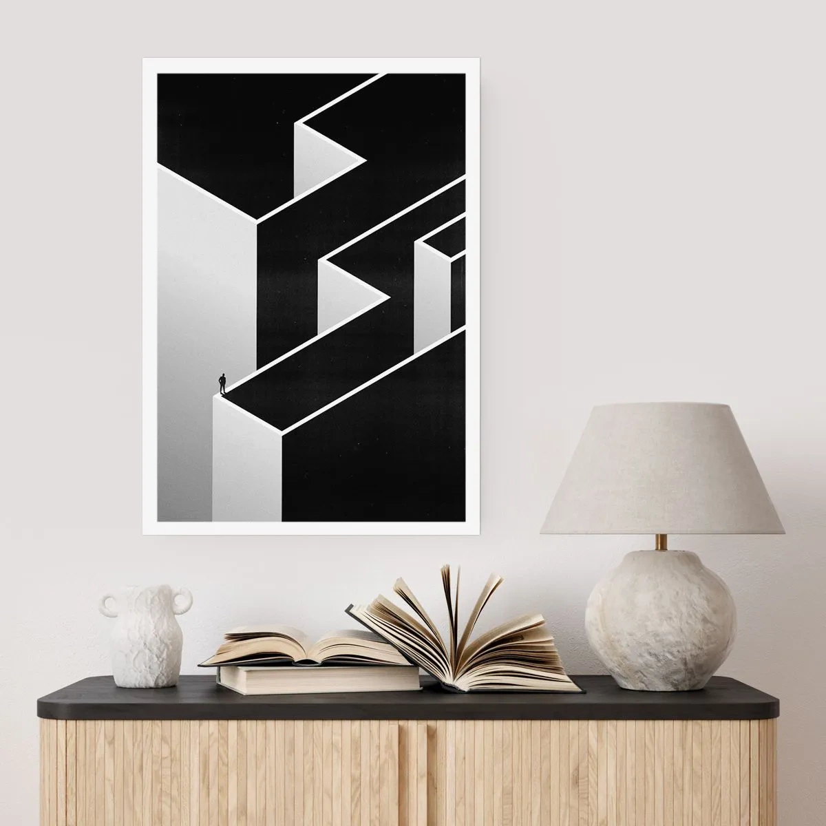 Poster - Eenzaamheid op de top - 40x50 cm