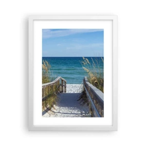 Poster in een witte lijst - In de zon, in de wind - 30x40 cm