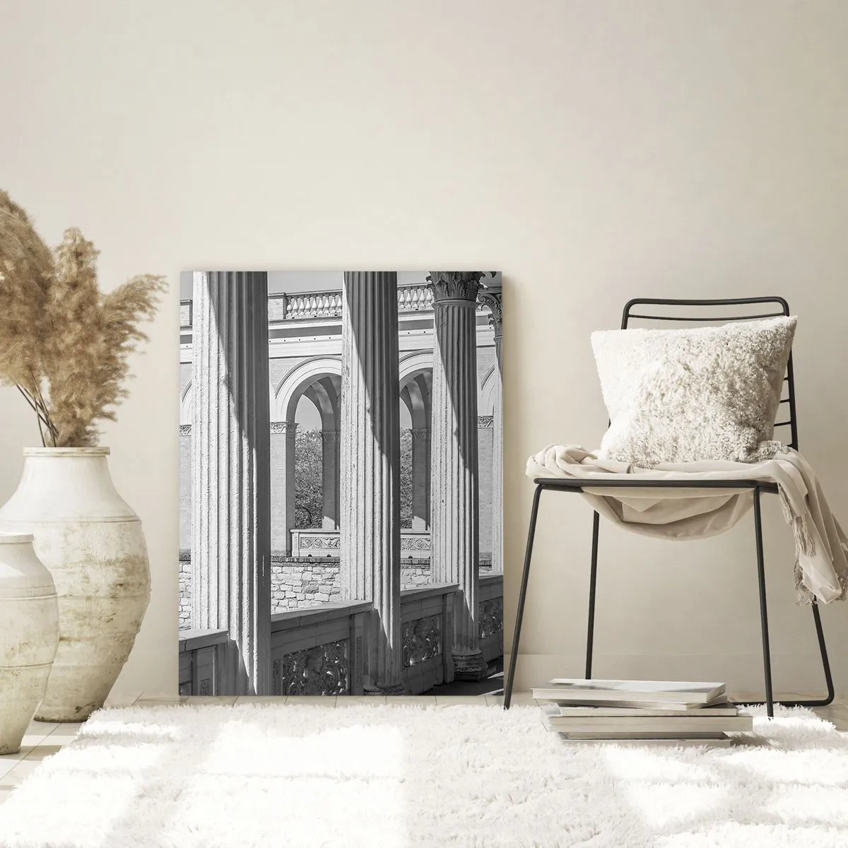 Schilderen op glas - Zonnige arcade - 50x70 cm