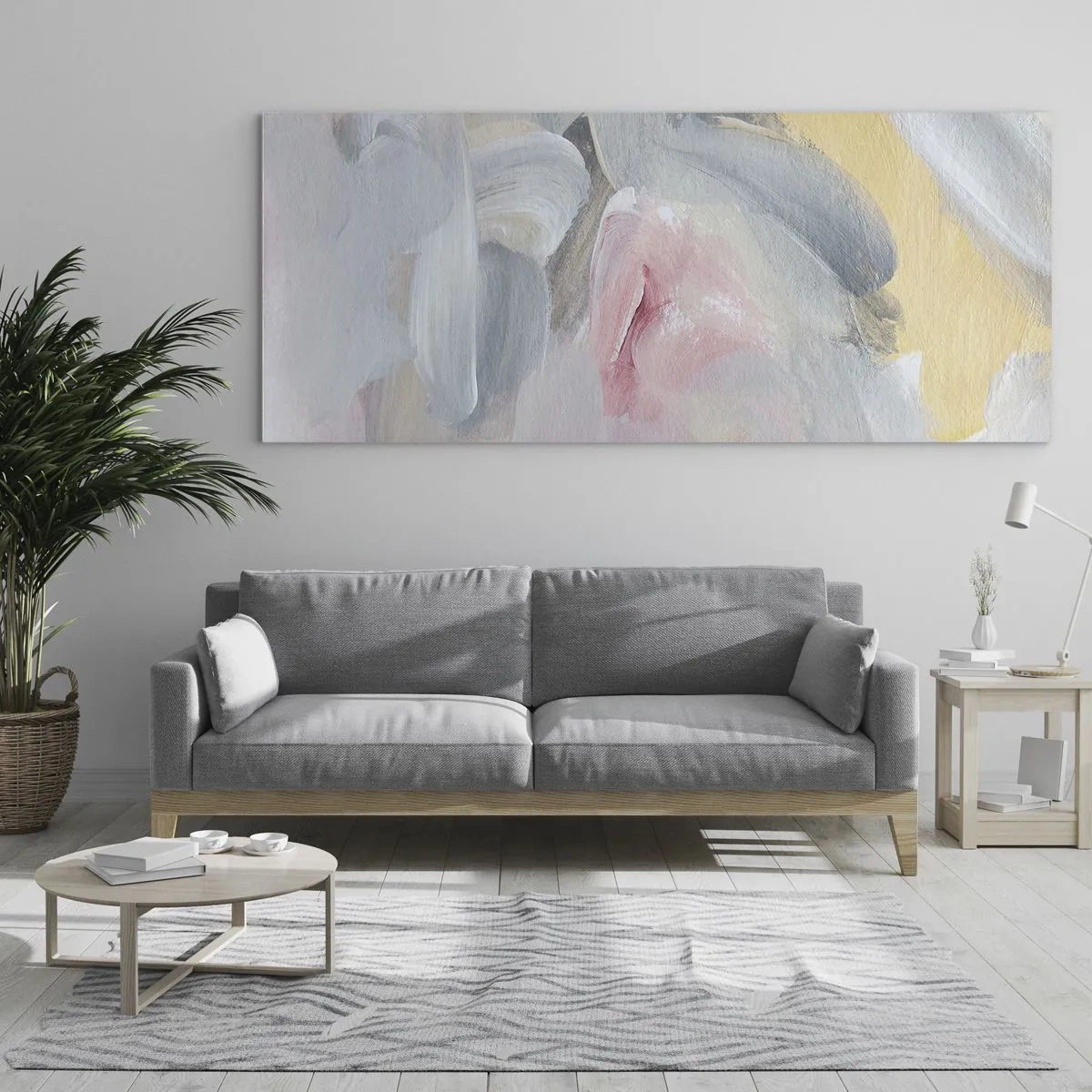 Schilderen op glas - In een pastelkleurige wereld - 160x50 cm