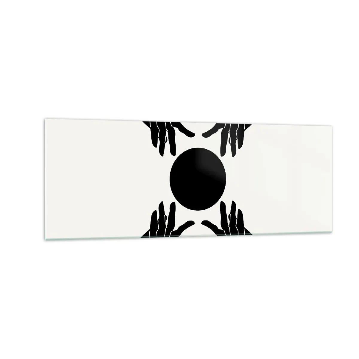 Schilderen op glas - Geheim teken - 140x50 cm