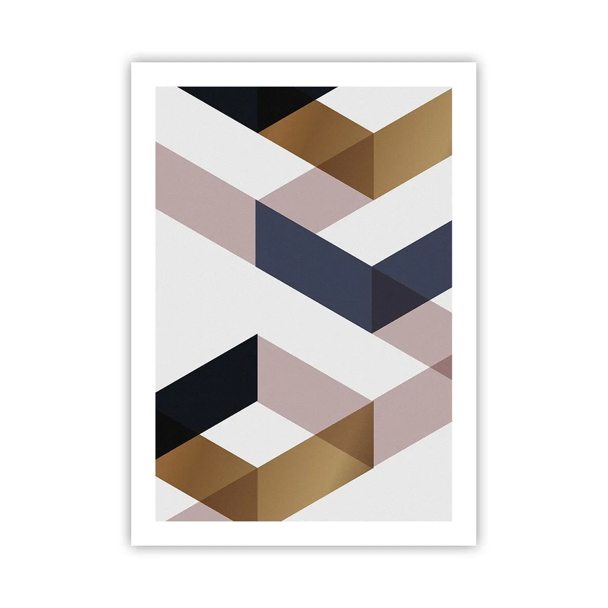 Poster - Vlakken en hoeken - 50x70 cm