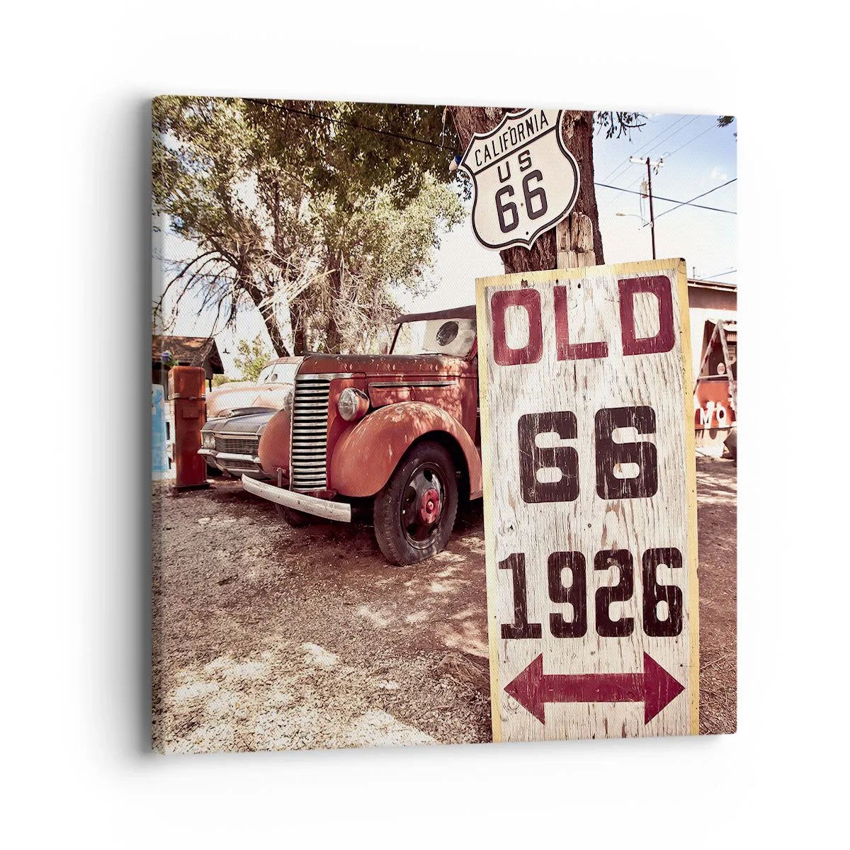 Schilderen op canvas - Een legende van de Amerikaanse provincie - 40x40 cm