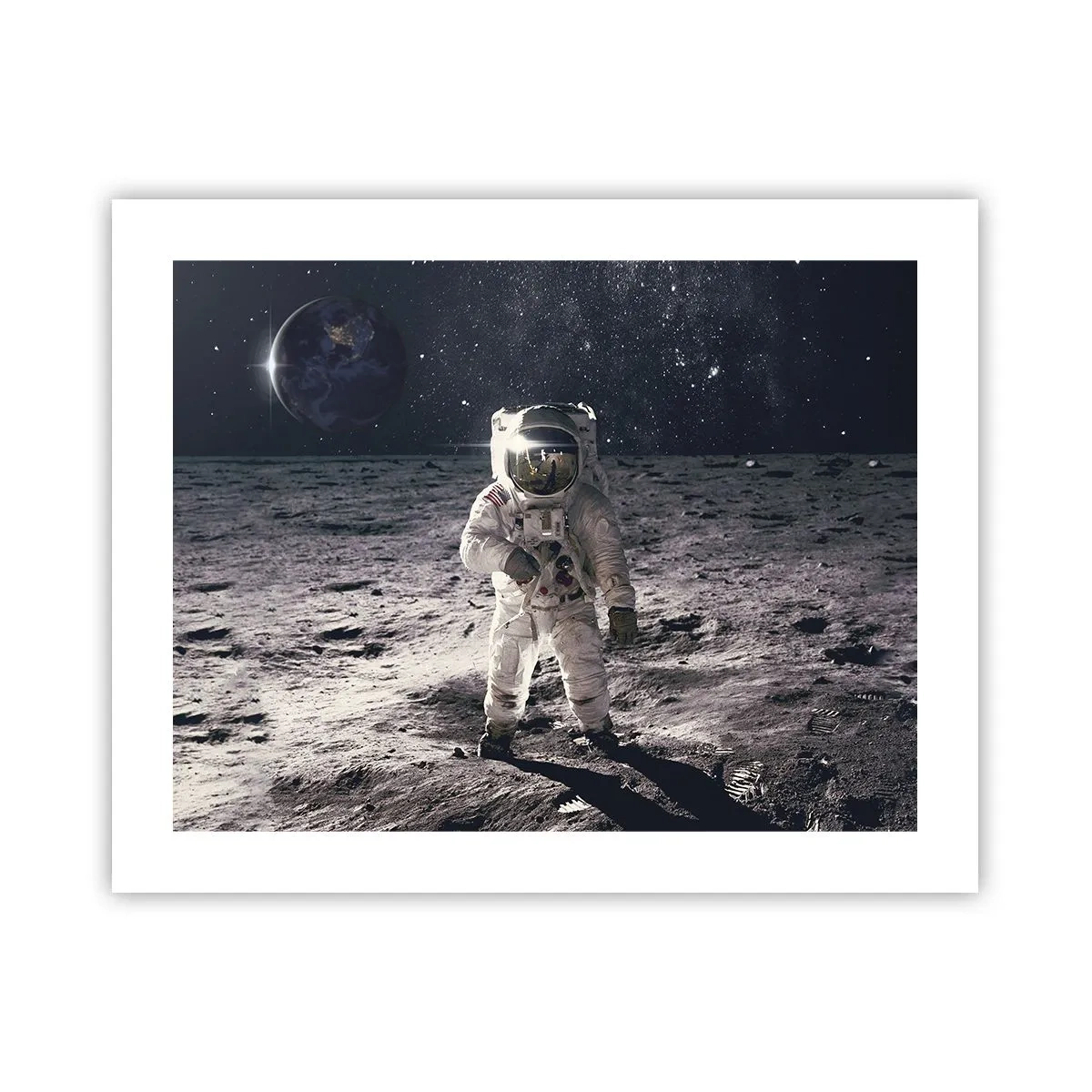 Poster - Groetjes van de maan - 50x40 cm