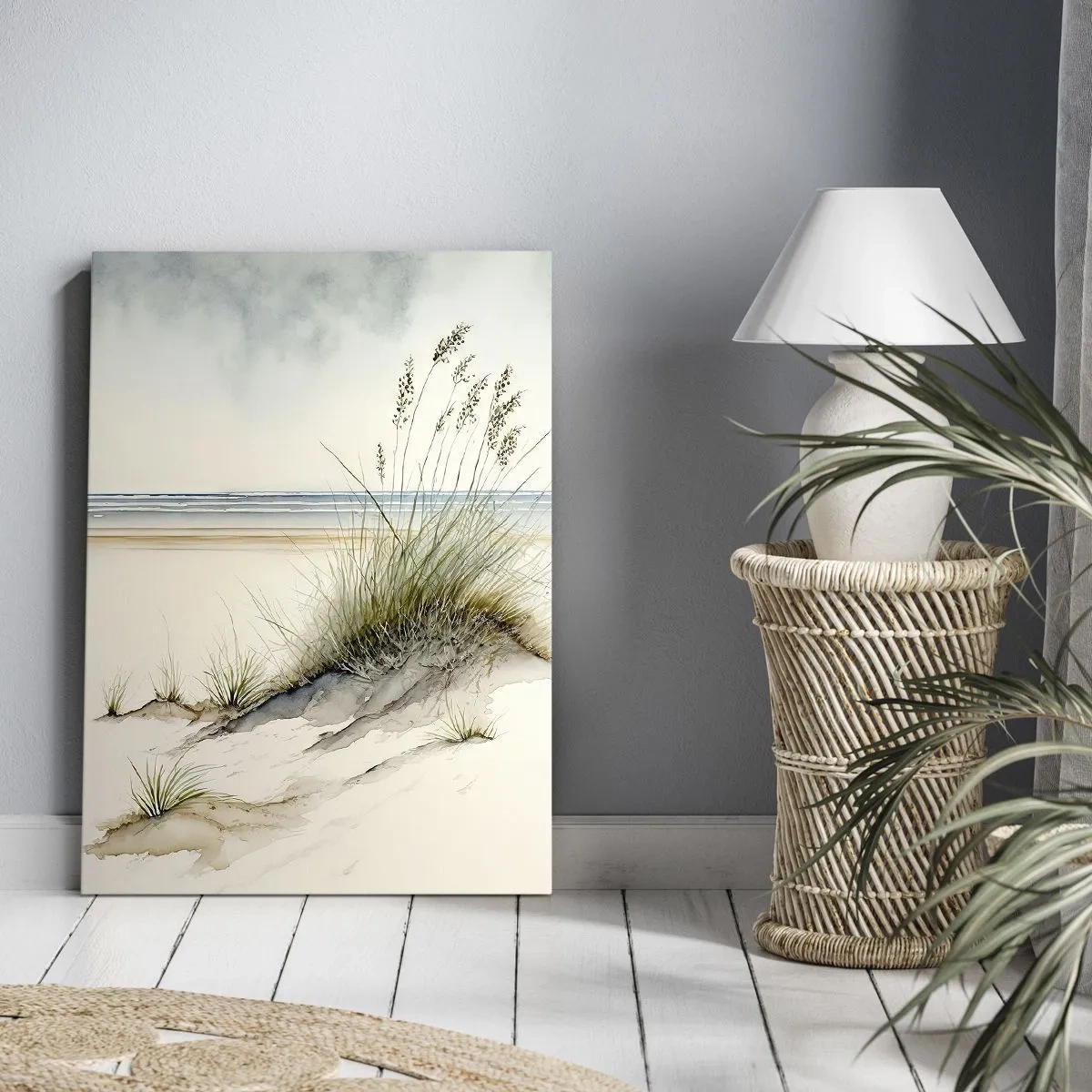 Schilderen op canvas - Vertroeteld door de wind - 50x70 cm