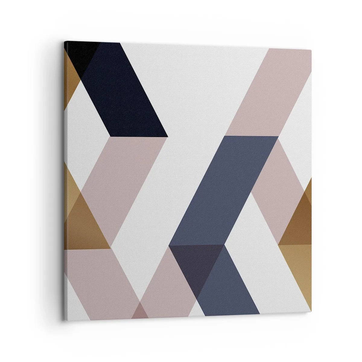 Schilderen op canvas - Vlakken en hoeken - 50x50 cm