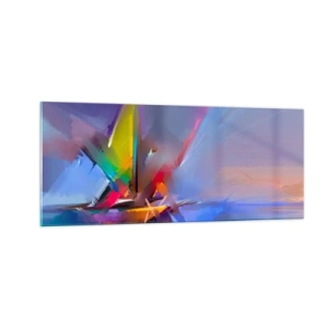 Schilderen op glas - Propellers als een vogel - 100x40 cm