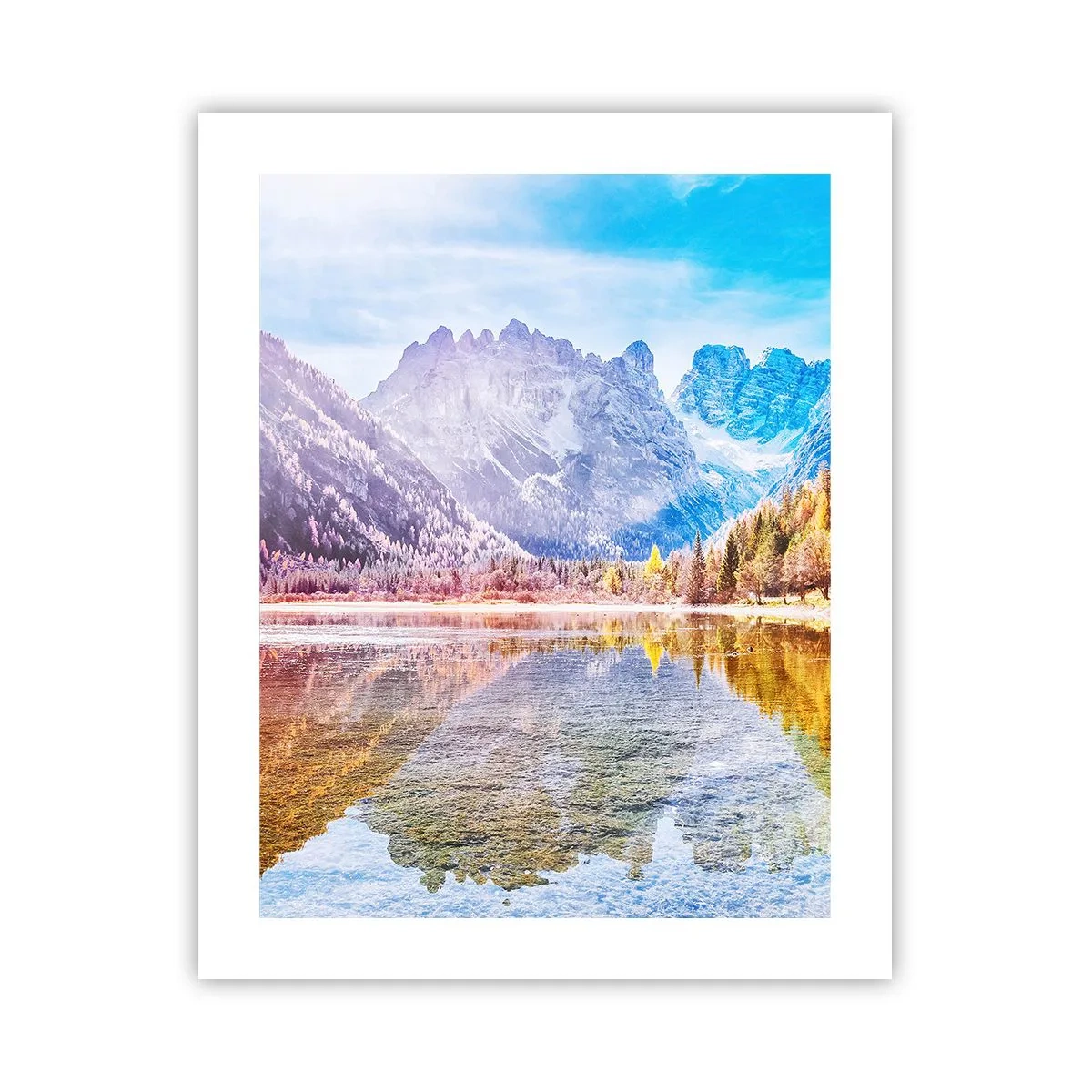 Poster - En het is al herfst in de bergen - 40x50 cm