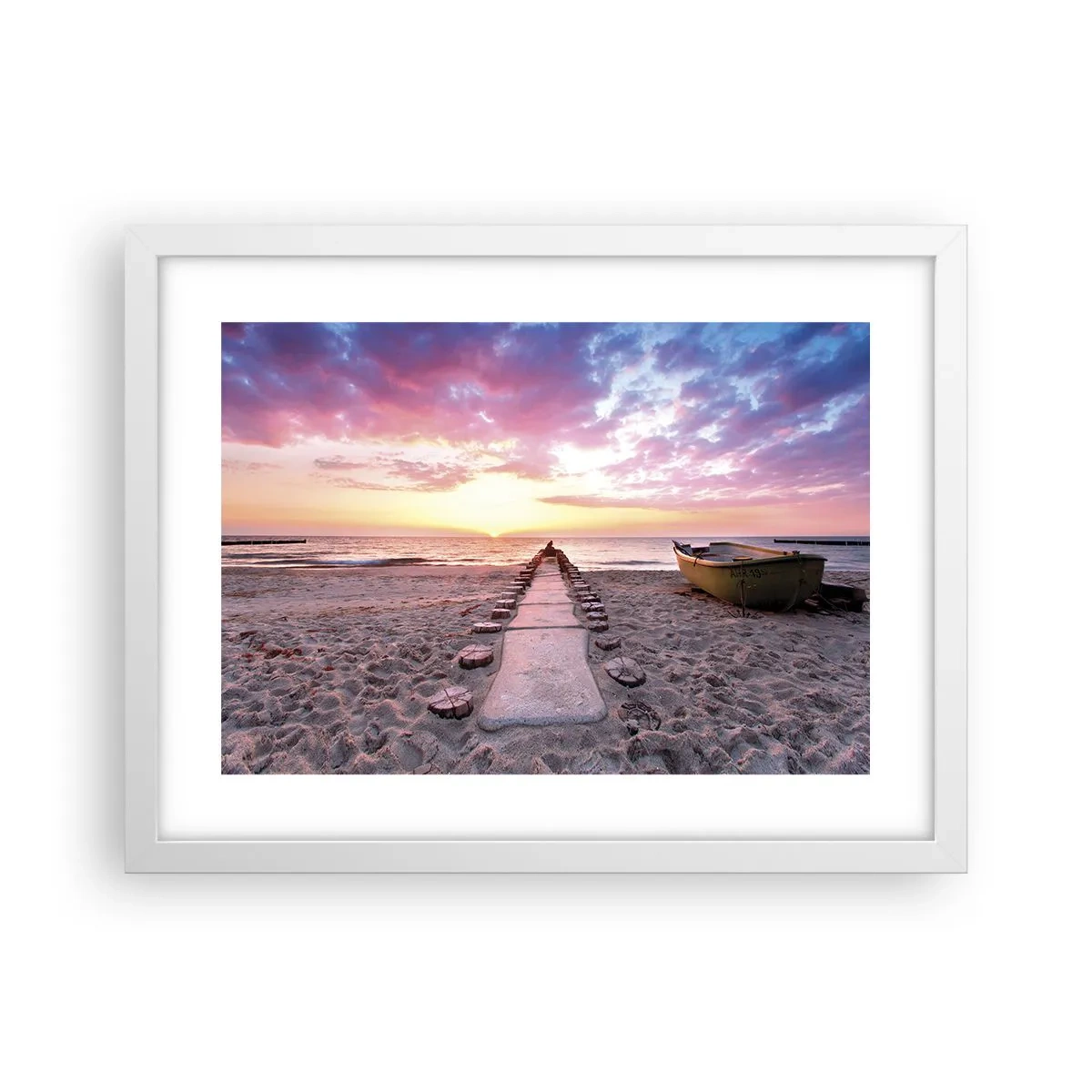 Poster in een witte lijst - Een moment van diepe ervaring - 40x30 cm