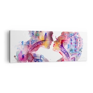 Schilderen op canvas - De geheime brug van zuchten - 140x50 cm