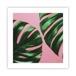 Poster - Groene rendez-vous - 40x40 cm