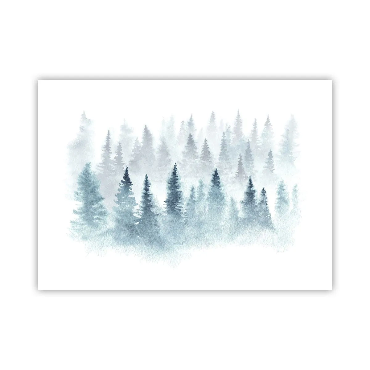 Poster - Gehuld in mist - 70x50 cm