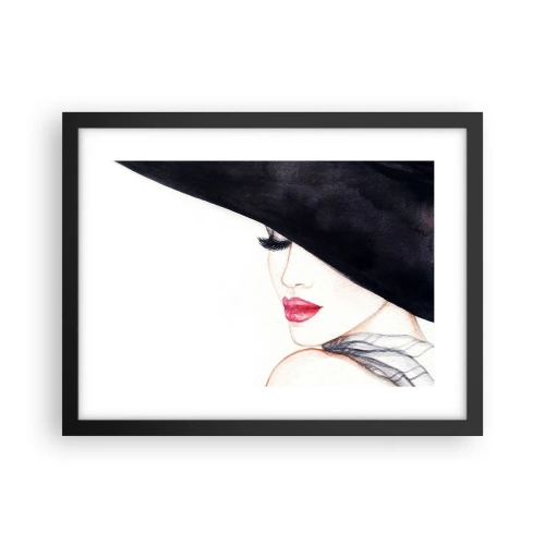 Poster in een zwarte lijst - Elegantie en sensualiteit - 40x30 cm