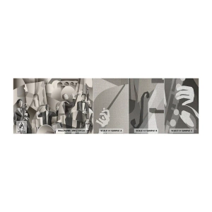 Fotobehang Monster Premium Canvas - In de ruimte van geluiden - Abstractie, Band, Jazz - 100x30 cm