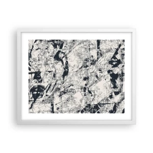 Poster in een witte lijst - Interpenetratie van tegenstellingen - 50x40 cm