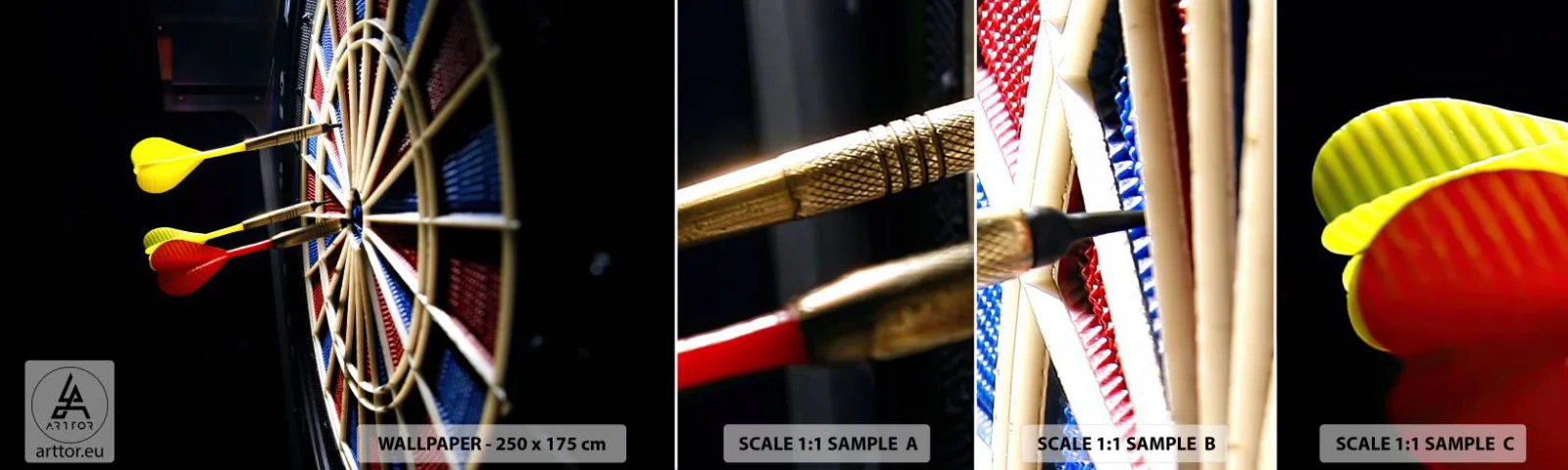 Fotobehang Monster Zelfklevend Deluxe Sticker - De spikerop de kop - Sport, Rivaliteit, Spel - 100x30 cm