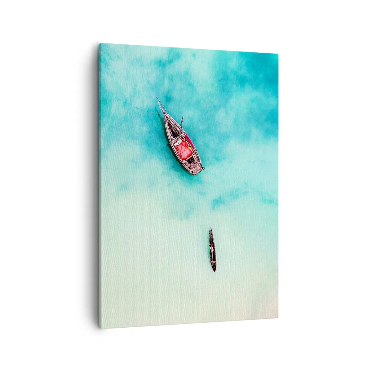 Schilderen op canvas - Want op de stranden van Zanzibar, wanneer het teveel aan water ... - 50x70 cm