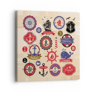 Schilderen op canvas - Zeilende broederschap - 40x40 cm