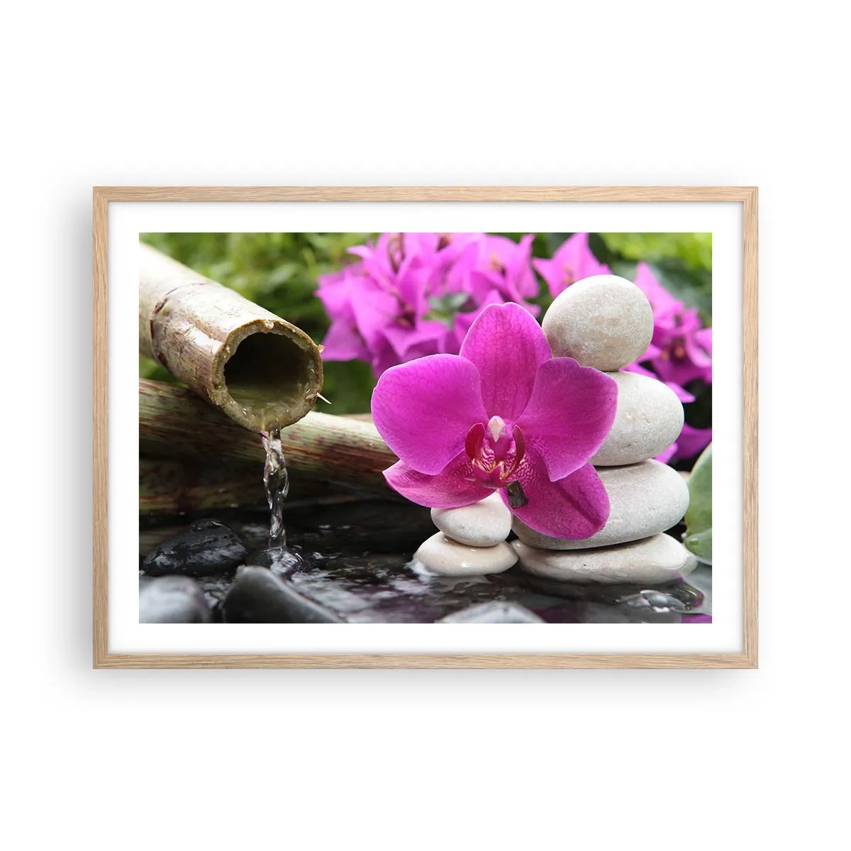 Een poster in een licht eiken lijst - Je bent al aan het rusten - 70x50 cm