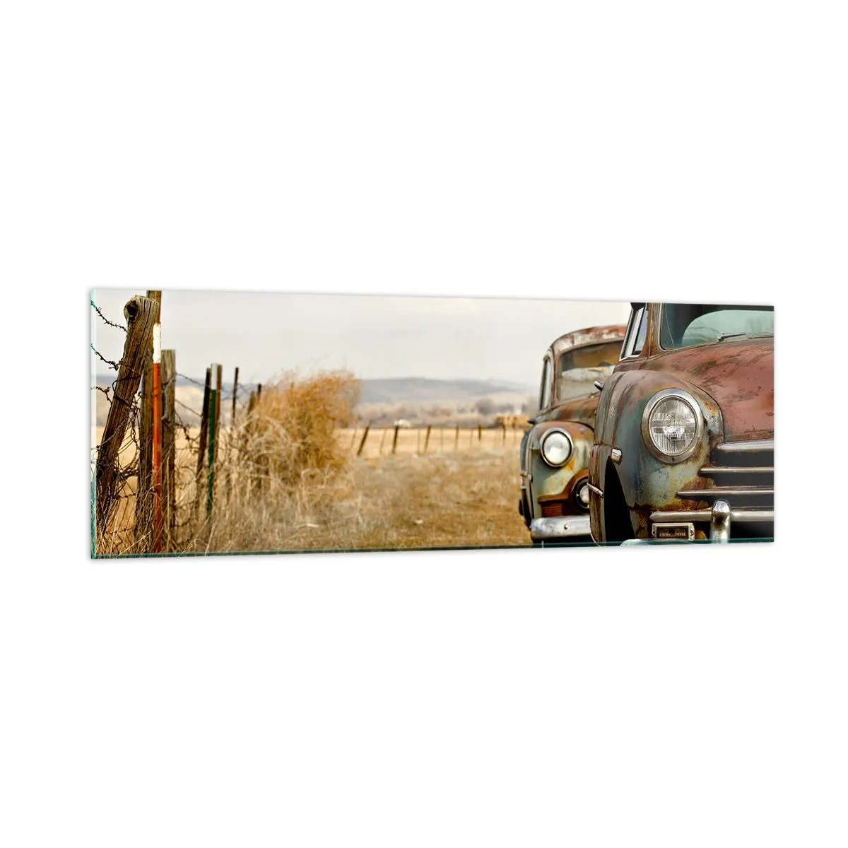 Schilderen op glas - Een welverdiende rust - 90x30 cm
