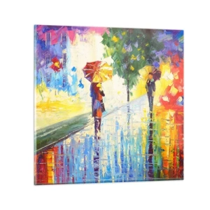 Schilderen op glas - Nu is het helemaal duidelijk - 30x30 cm