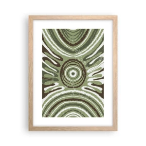 Een poster in een licht eiken lijst - Een explosie van emoties - 30x40 cm