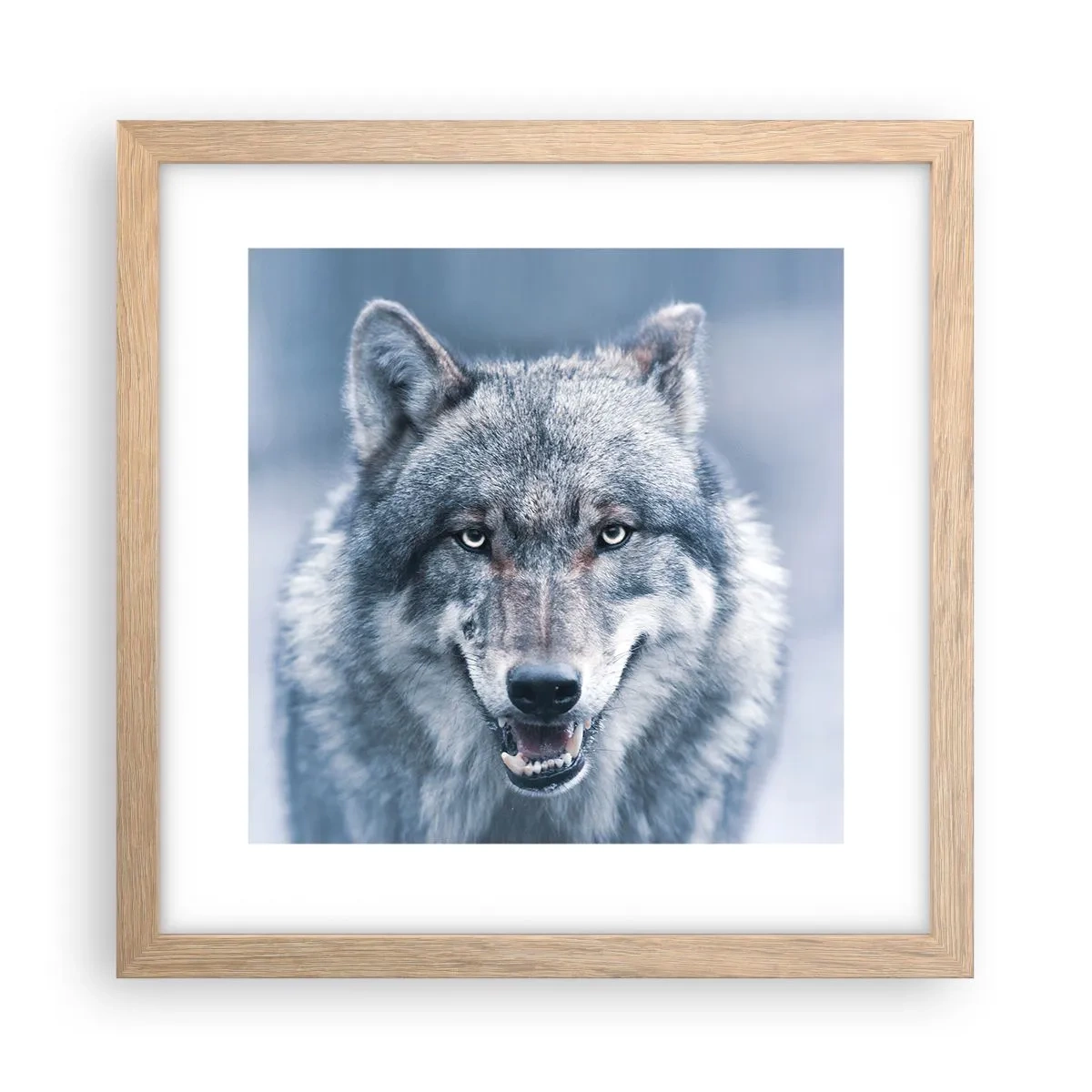 Een poster in een licht eiken lijst - Ga jij de uitdaging aan? - 30x30 cm