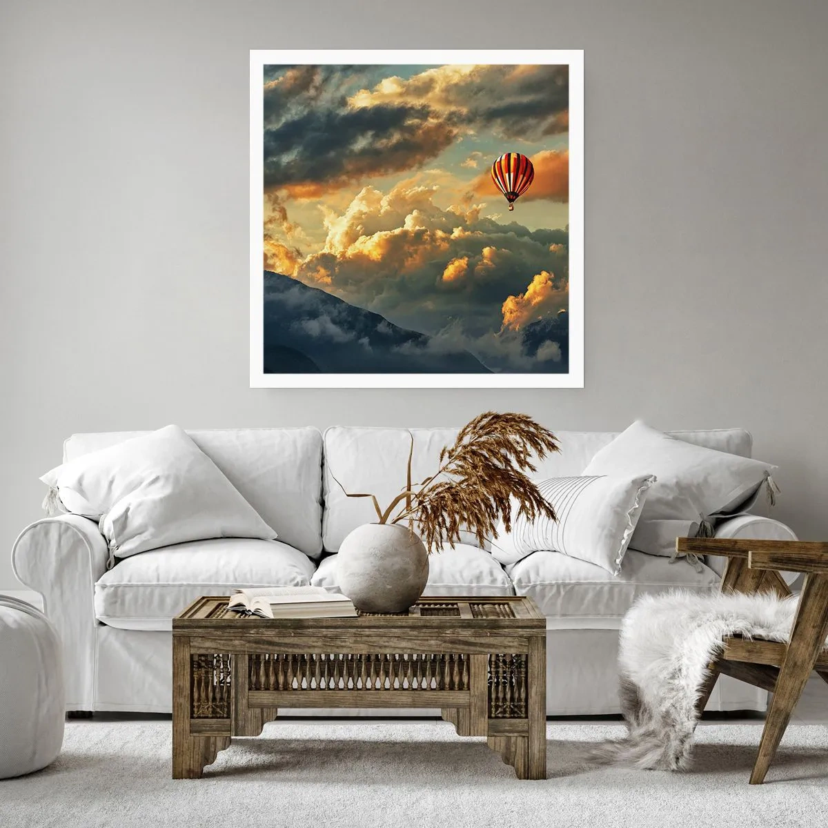 Poster - Ik vlieg omdat ik dat wil - 60x60 cm