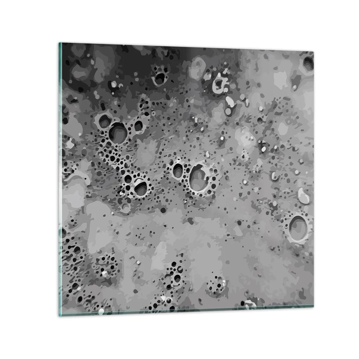 Schilderen op glas - Als een maanlandschap - 40x40 cm