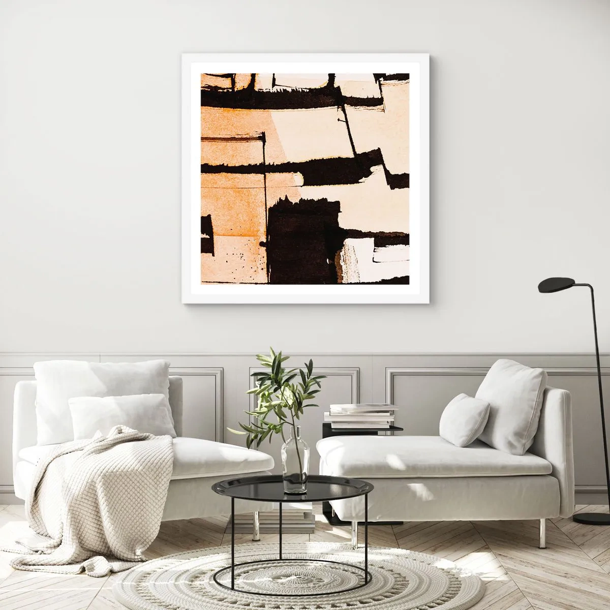 Poster in een witte lijst - Bestel echter - 60x60 cm