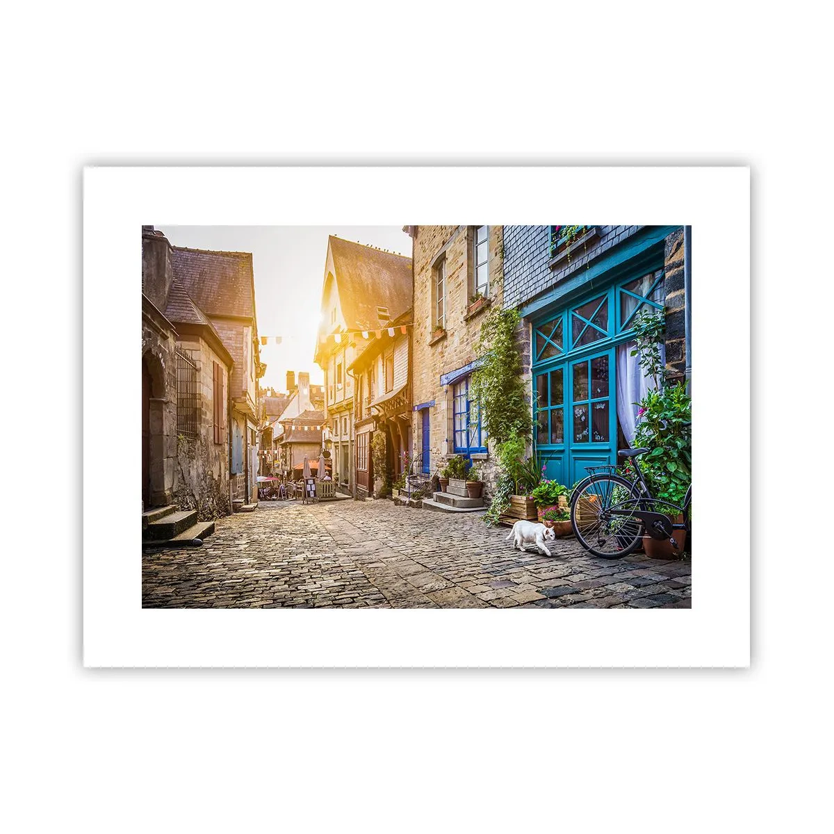 Poster - De witte geest van het stadje - 40x30 cm