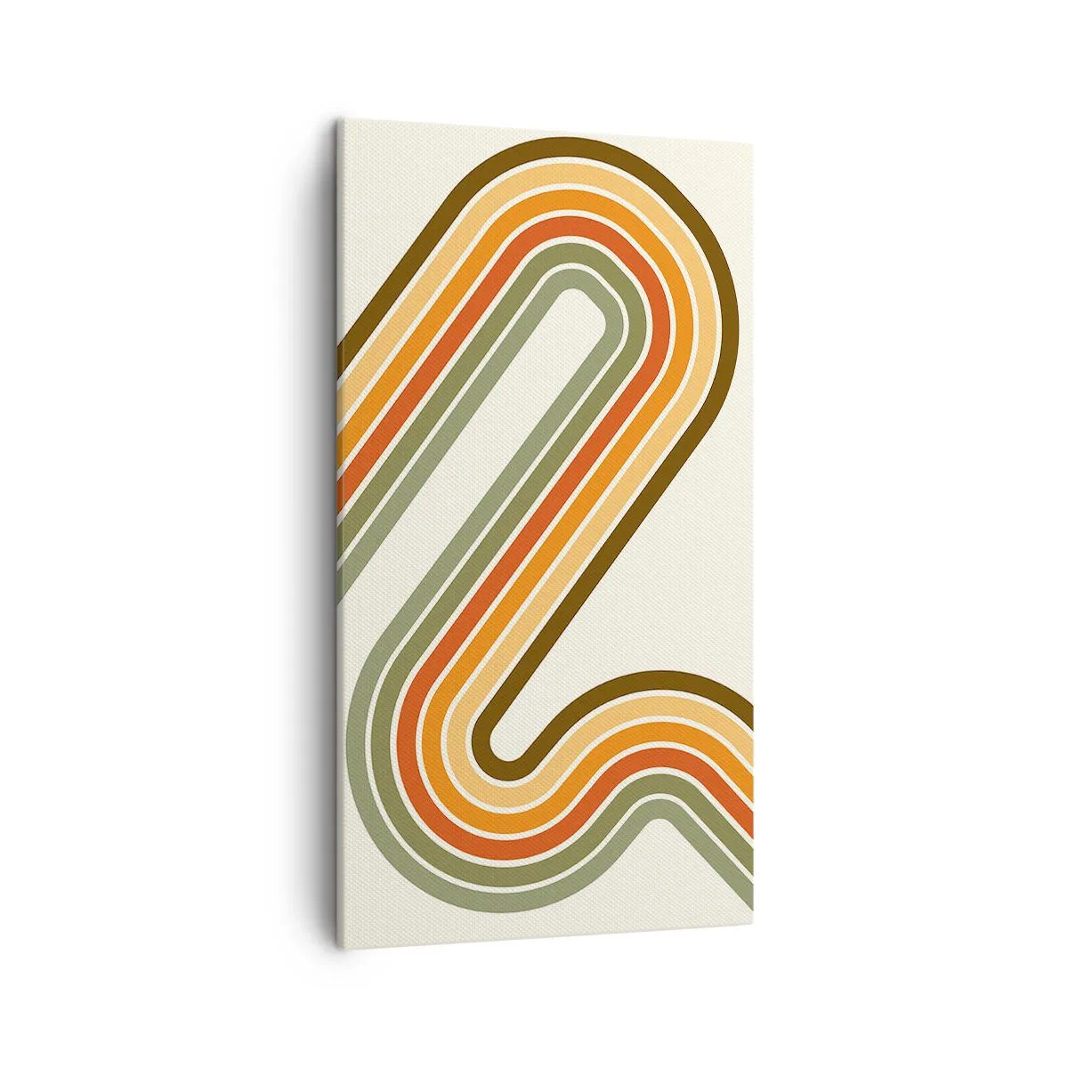 Schilderen op canvas - Zigzag naar het doel - 45x80 cm