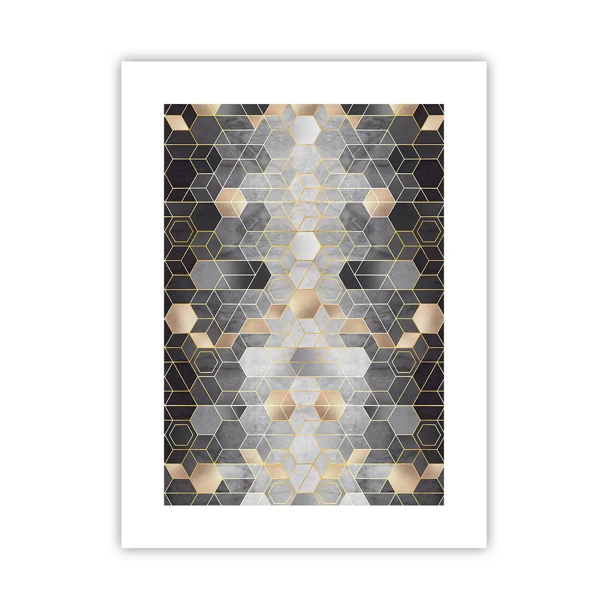 Poster - Diamant samenstelling - 30x40 cm