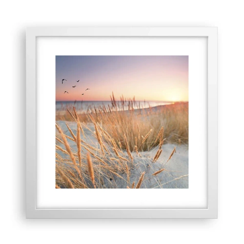 Poster in een witte lijst - Het Baltische slaapliedje - 30x30 cm