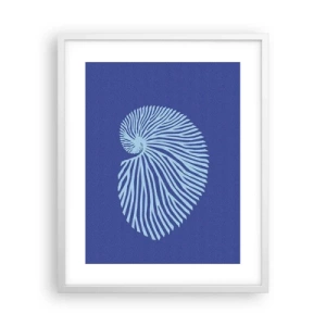 Poster in een witte lijst - De geboorte van de schelp - 40x50 cm