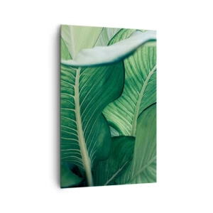 Schilderen op canvas - Intens groen leven - 80x120 cm