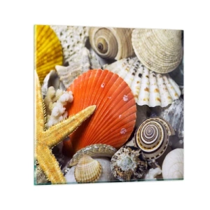 Schilderen op glas - Oceaan schatten - 50x50 cm