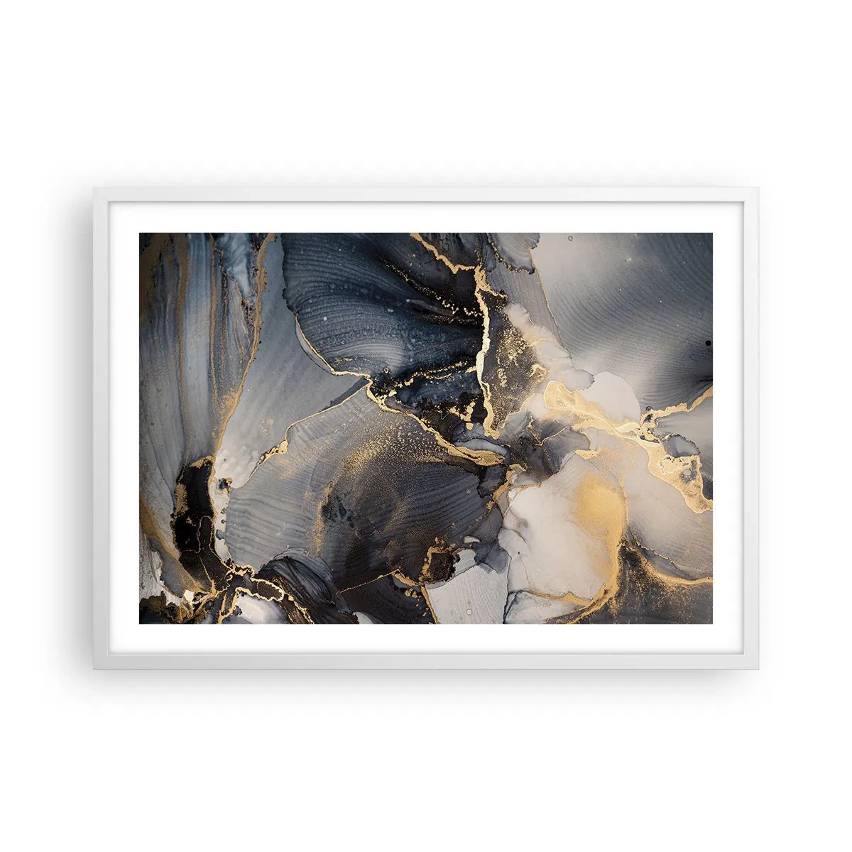 Poster in een witte lijst - Stenen leven - 70x50 cm