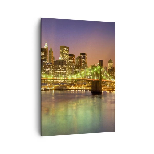 Schilderen op canvas - Het licht gaat hier nooit uit - 50x70 cm